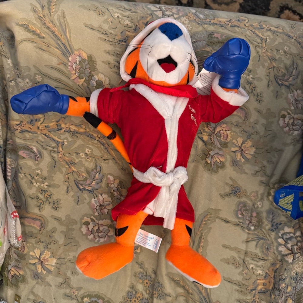 Tony the Tiger Plush in Red and Blue Outfit doll